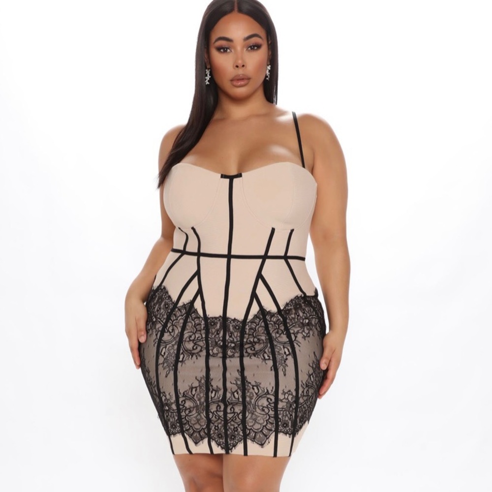 New! Late City Nights Bandage Dress